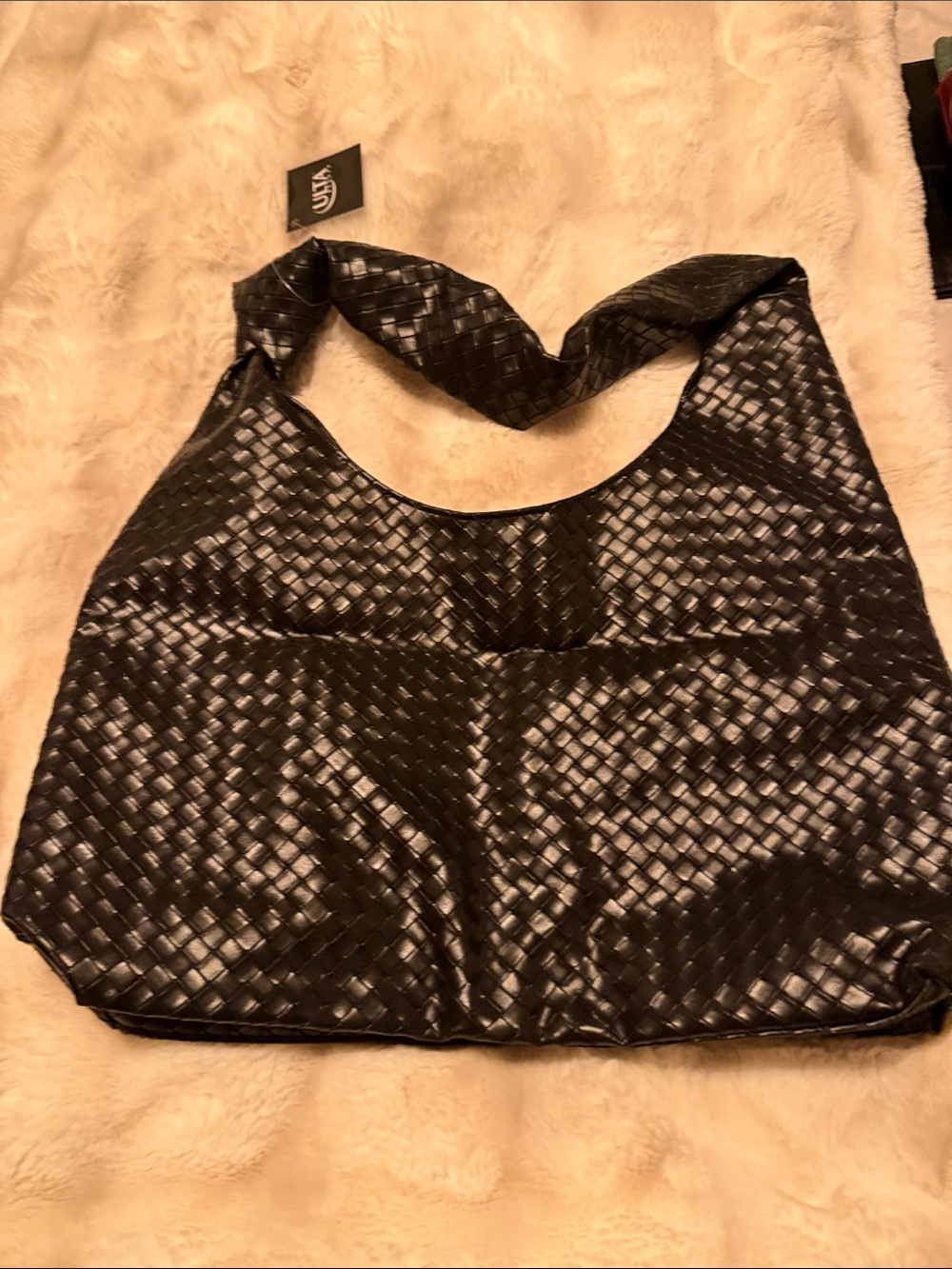 Ulta Beauty Black Woven Tote Bag